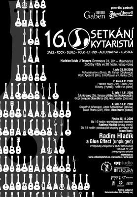 Plakát 16. Setkání kytaristů ZLÍN